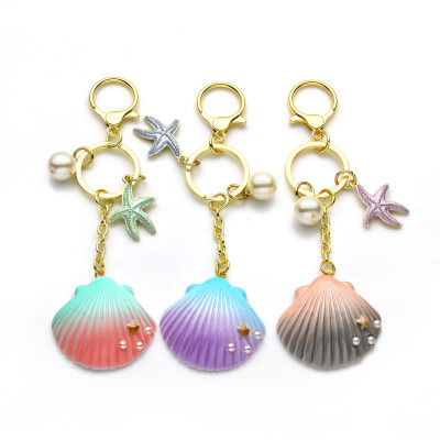 3 Assortment Pack Faux Pearl Adornment Keyring Chain