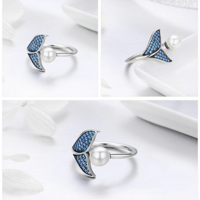 Stirling Silver Mermaid Ring