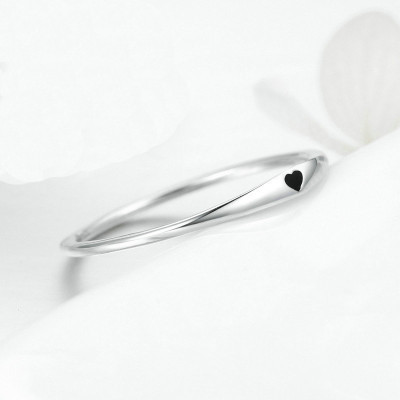 Promise Neverland Silver Ring Band for Her