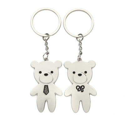 10 Set Personalized Teddy Bear Keychains