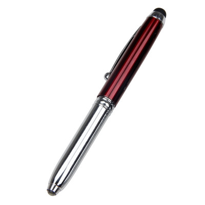 5 Pack Personalized Multifunctional Pen Stylus with LED Flashlight