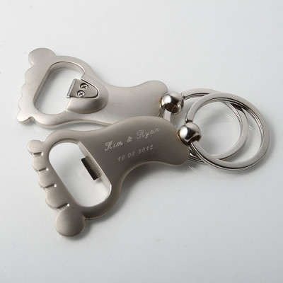 10 Pack Personalized Baby Shower Key Chain Bottle Openers