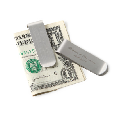 Engraved Personalized Men's Basic Money Clip