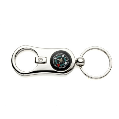 Engraved Compass Keychain Bottle Opener