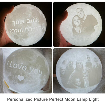 Picture Perfect Personalized Moon Lamp Light