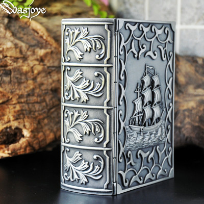 His Adventurous Voyage Book Shaped Treasure Trinket