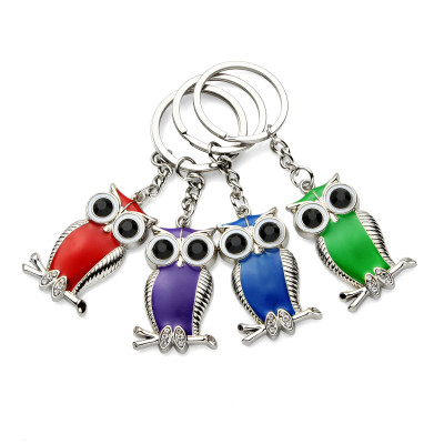 10 Pack Personalized Owl Key Ring