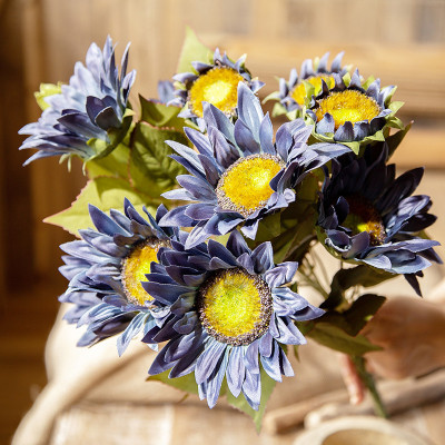 Realistic Sunflower Bouquet Floral Arrangements - Rustic Decor