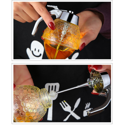 Honey Syrup Dispenser with Pot