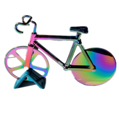 Personalized Bike Pizza Cutter with Stand