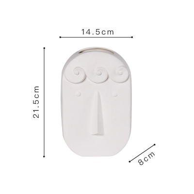 White Ceramic Table Vases
