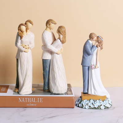 Sculpted Hand-Painted Figurines of Love Couples