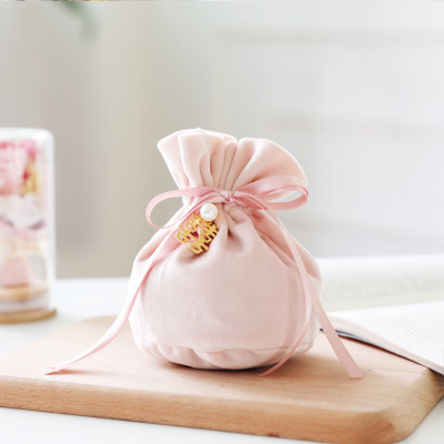 Double Happiness Asian Wedding Gift Bag with Drawstring (12 Count)