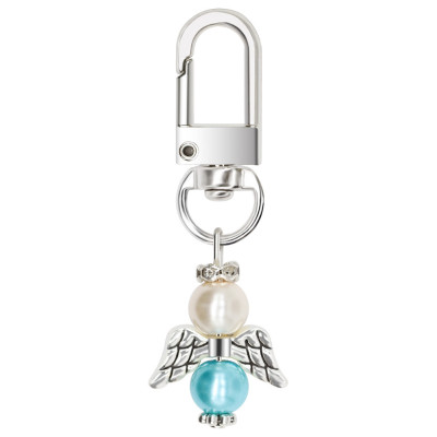 Small Guardian Angel Charm Keychain