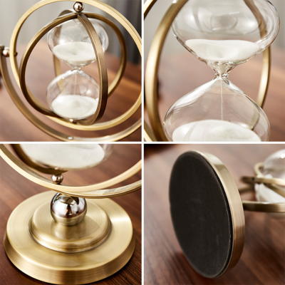 Swivel Globe Personalized Hourglass Sand Timers