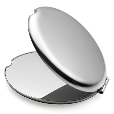 Custom Engraved Compact Travel Mirror for Ladies, Makeup Purse Mirror Birthday Gift, Unbreakable Steel Mirror