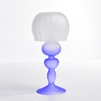 Frosted Glass Tea Light Candle Holder Lamp