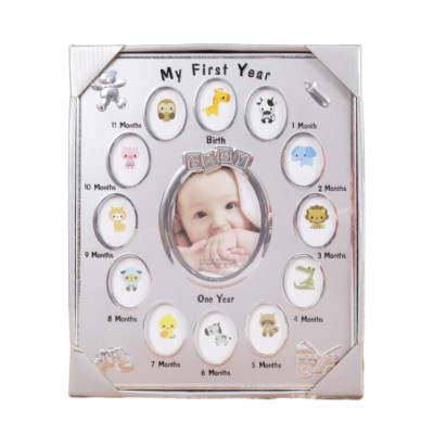 Baby's First Year Milestone Tabletop Collage Frame