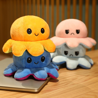 Flipping Off Smiley Face Octopus Plush Toys
