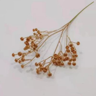 Rustic Gold Artificial Eucalyptus Ginkgo Leaves