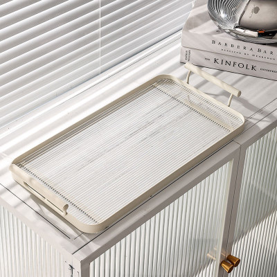 Rectangular Acrylic Metal Tray