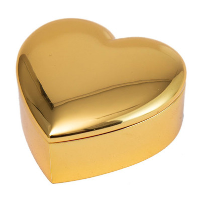 Personalized Silver/Gold Heart Trinket Box