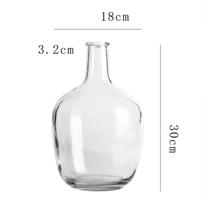 Glass Bottle Table Vase
