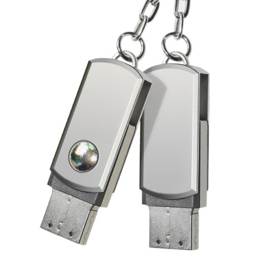Custom Swivel USB Flash Drive Keychain