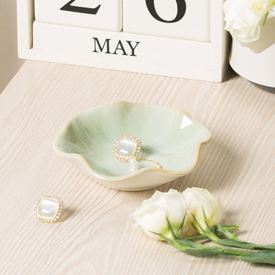 Ceramic Lotus Flower Ring Dish