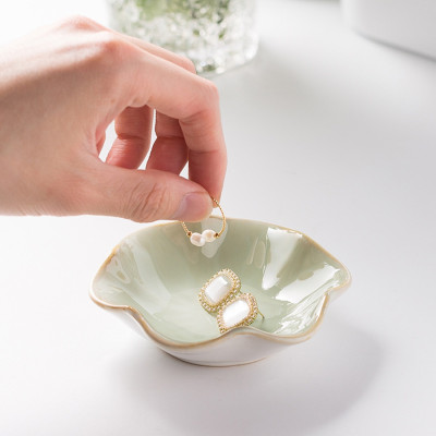 Ceramic Lotus Flower Ring Dish