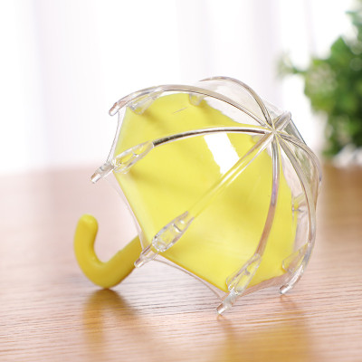 Cute and Practical Mini Plastic Umbrella Favor Containers (12 Count)