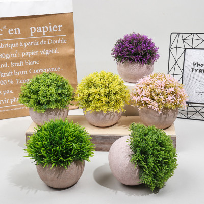 Bring the Outdoors In with Small Lifelike Potted Desk Greenery - 4 Assortment Pack