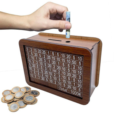 The Dream Savings - Wooden Money Box with Counter