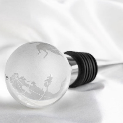Journey of Love: Crystal Sphere Wine Stopper