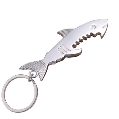 10 Pack Custom Engraved Shark Keychain Bottle Opener