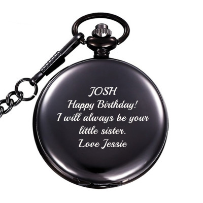 Engraved Personalized Pocket Watch