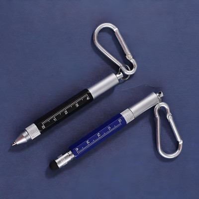 Personalized 6-In-1 Multitool Tech Tool Pen Carabiner