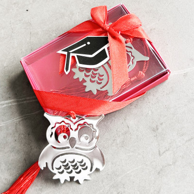 Elegant Silver Metal Bookmark Favors - Unique Small Gifts for Weddings, Bridal Showers, Baby Showers, Graduations, Baptism, Communion, and Special Occasions