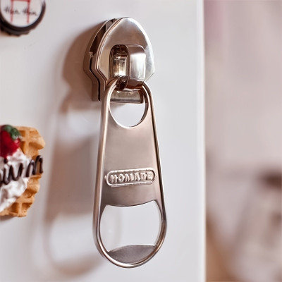 Zip It Open: Unique Magnetic Zipper Bottle Opener for Beer