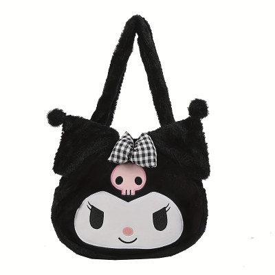 Adorable Plush Tote Handbags: Cinnamoroll, Melody, and Kuromi