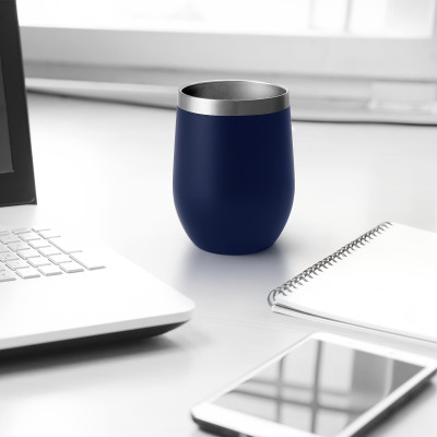 Personalized Double-Wall Insulated Wine Tumbler with Lid and Straw 12 oz: Perfect for Wine, Coffee, and More