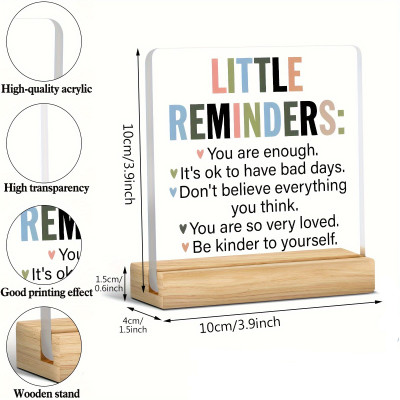 Self-Care Desk Ornament | Motivational Quote | Home Decor