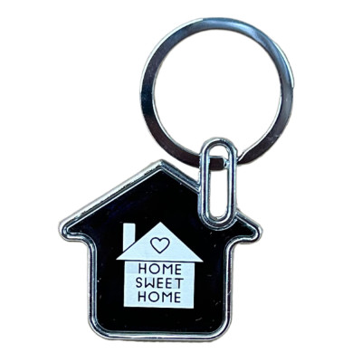 10 Pack Engraved Metal House Keychain for Business Owners | Custom Logo & Text | Durable & Stylish