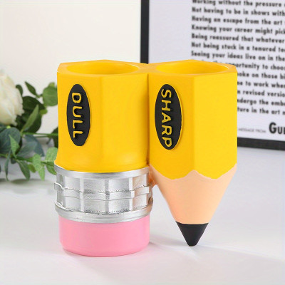 Sharp & Dull Pencil Holder | Divided Desk Organizer | School Supplies