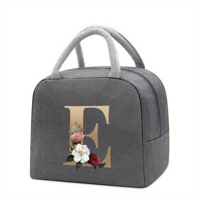 Personalized Insulated Lunch Bag: A-Z Monogrammed Thermal Tote