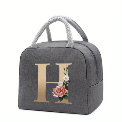 Personalized Insulated Lunch Bag: A-Z Monogrammed Thermal Tote