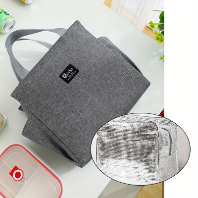 Personalized Insulated Lunch Bag: A-Z Monogrammed Tote for Work or School