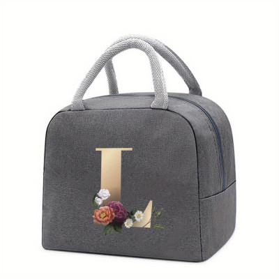 Personalized Insulated Lunch Bag: A-Z Monogrammed Thermal Tote
