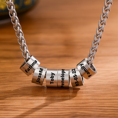 Custom Bead Name Necklace