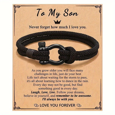 Inspirational Bracelet for Son - Love Message